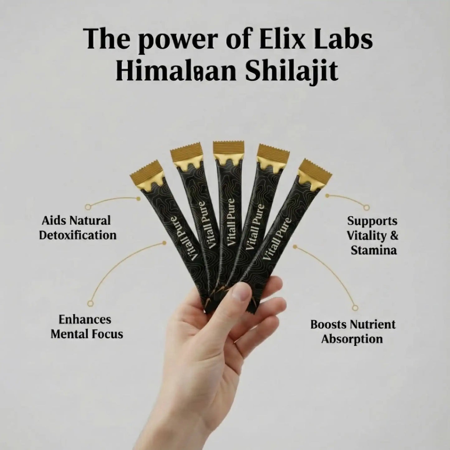 Vitall Pure Shilajit GOLD Honey Sticks