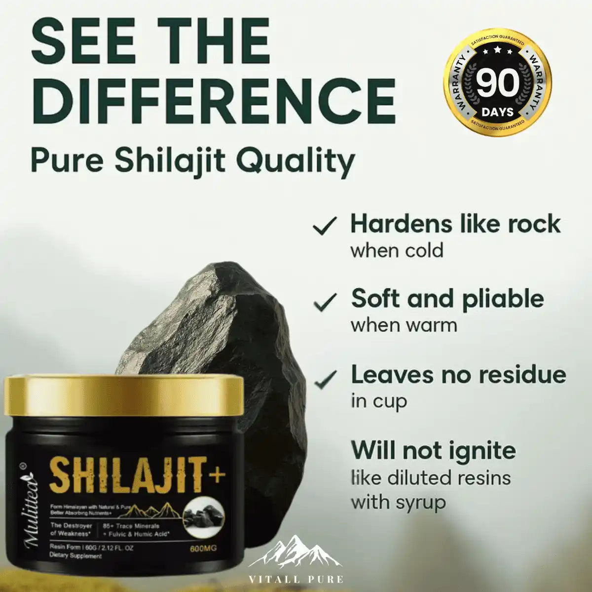 VITALLPURE® Pure Shilajit Resin (60G)