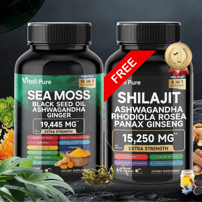 Vitall Pure Sea Moss and shilajit Bundle