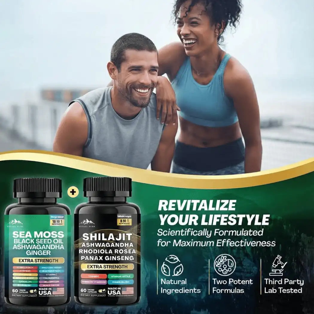 Vitall Pure Sea Moss and shilajit Bundle