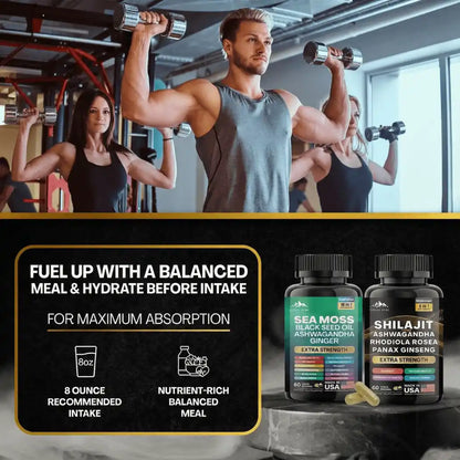 Vitall Pure Sea Moss and shilajit Bundle